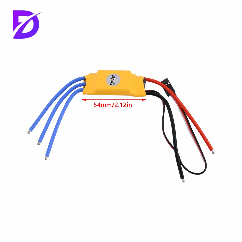 30A 40A RC Brushless Motor Electric Speed Controller ESC Yellow for Airplane Quadcopter Drone Model Helicopter Parts