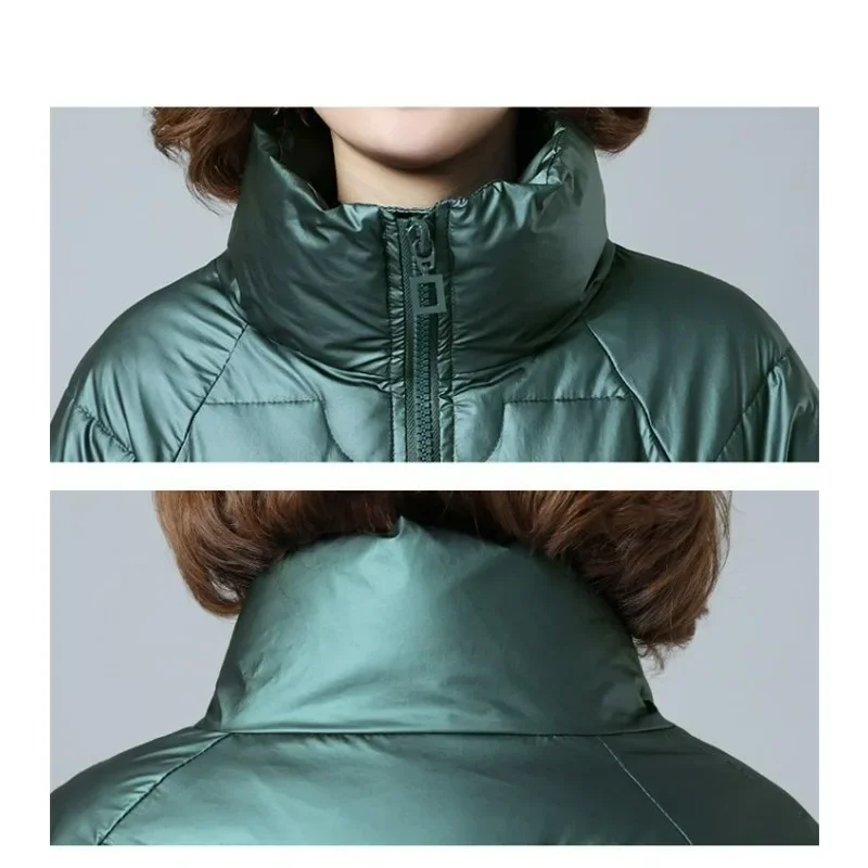 2023 New Women Down Cotton Coat Winter Jacket Female Mid Length Version Parkas Warm Loose Outwear Given To Philandering Overcoat
