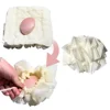 2-in-1 Bath Loofah Sponge Multi-purpose cotton exfoliating bath ball 2-in-1 bath ball Exfoliating bath with drawstring bath ball 4