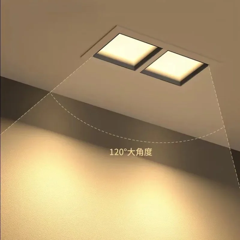 눈부심 방지 이중 헤드 매립형 LED 그릴 다운라이트