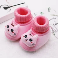 Winter Newborn Baby Girls Winter Boots Cartoon First Walkers Soft Soled Infant Toddler Kids Girl Footwear Shoes Booties 2