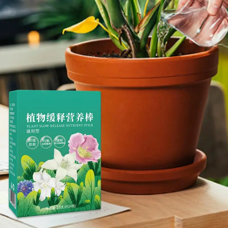 Plant Food Sticks 18X Plant Food Organic Spikes Fruit Tree Fertilizer Spikes All-Purpose Houseplant Fertilizer For Indoor And