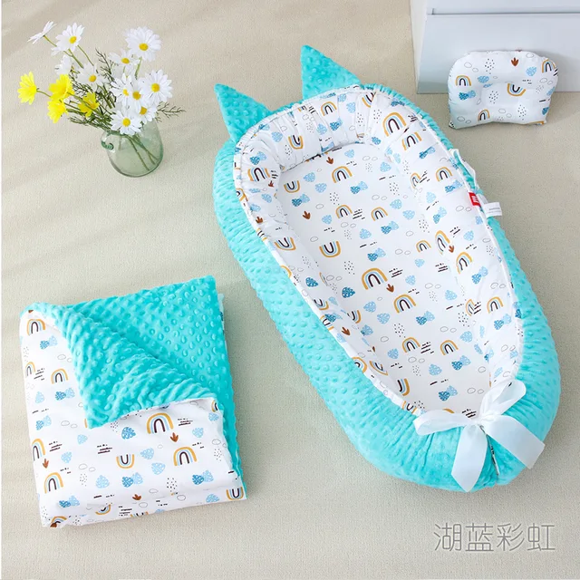 Cama antiestrellas para bebés, tumbona infantil portátil, cuna, Moisés,  parachoques, cuna de algodón para recién nacidos, nido para dormir, ropa de  cama - AliExpress