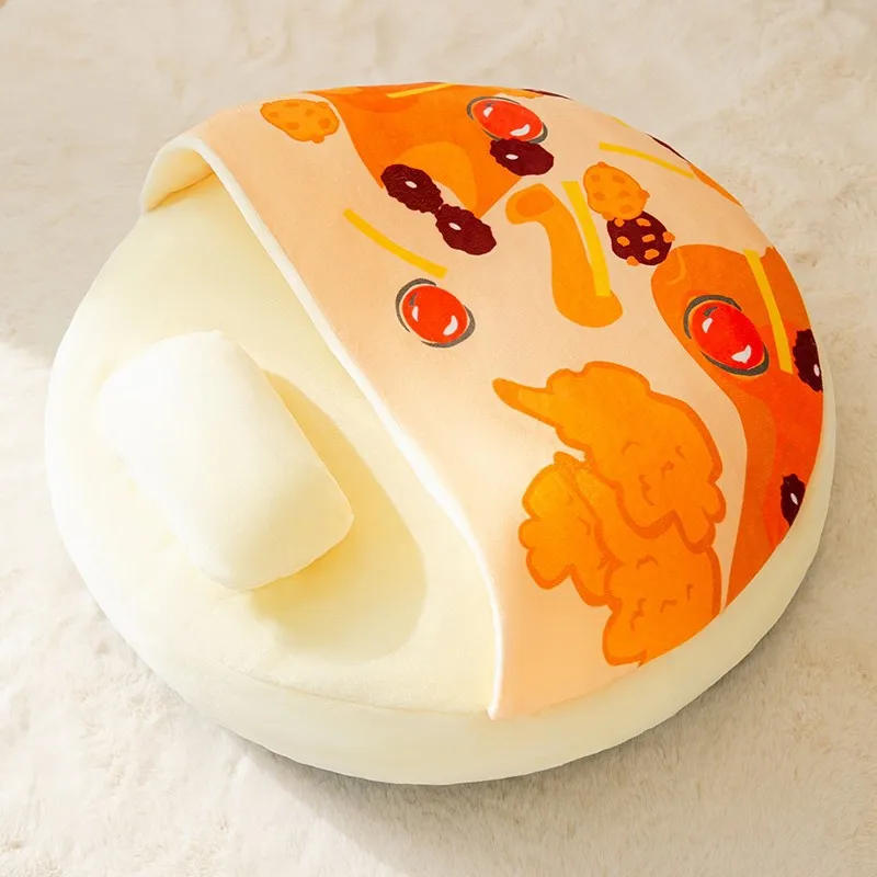 

Round Dog Bed Mat Double-sided Pet Sleeping Bed For Dog Cat Washable Folding Pets Cushion Soft Warm Cat Blanket Dog Accessories