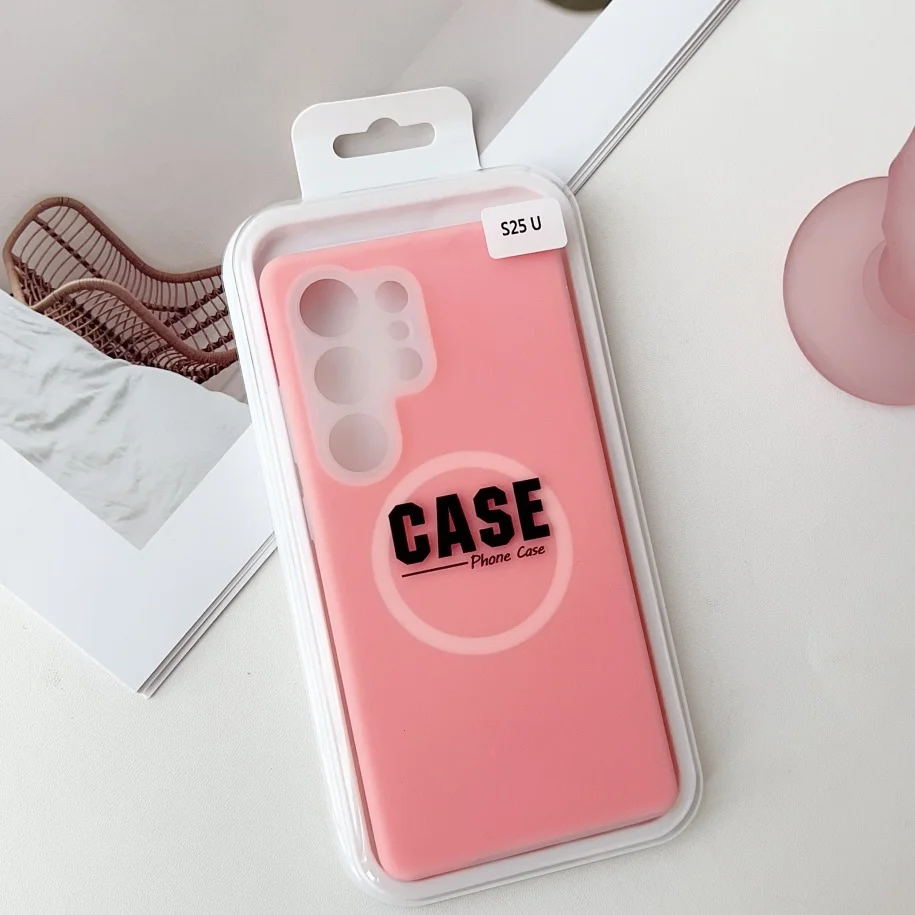 Solid Color Jelly Silicone Magnetic Lens Protection Case with Box