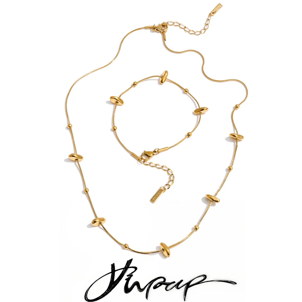 Yhpup Stainless Steel Jewelry Set