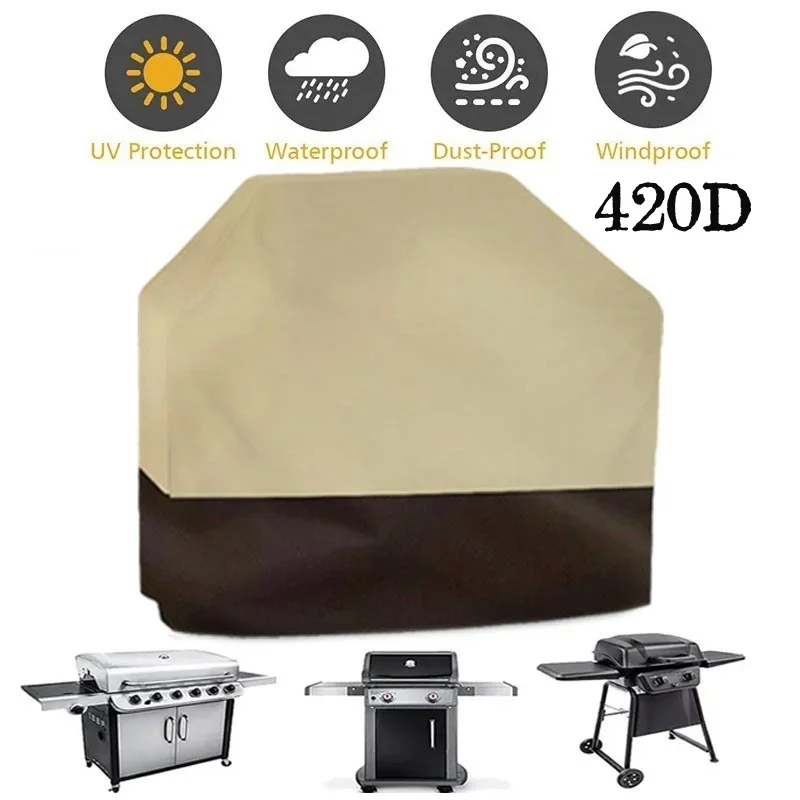 BBQ Grill Cover Gas Charcoal Electric Protective Cover 1
