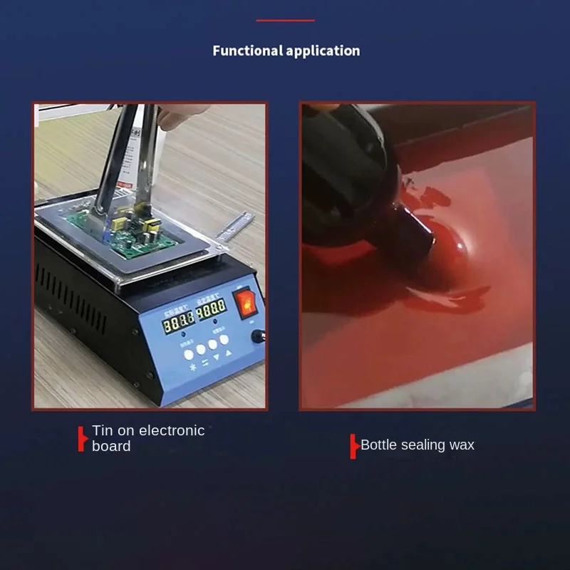 조정 가능한 30-400 온도 조절 주석 녹는 냄비 납땜로 용접 전자 제품 220V 용 디 솔더링 탱크