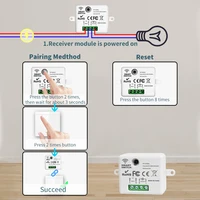 Wireless Light Wall Switch RF 433Mhz Remote Control 1/2/3Gang Interruptor Smart Lighting Switch For Lamp LED 10A 110V 220V - Image 2
