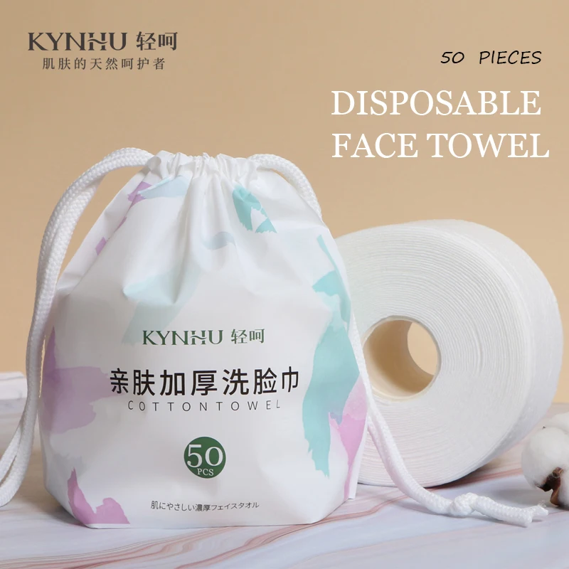 Disposable Face Towels 1Pack Disposable Face Towel Travel Cotton Makeup Cleansing Soft