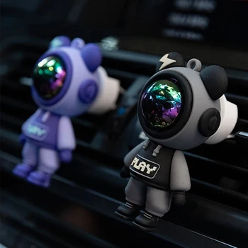 Clip per profumo per presa d'aria per auto Cartoon Astronauta Deodorante per ambienti Condizionata Uscita d'aria Aromaterapia Decorazione interna per auto