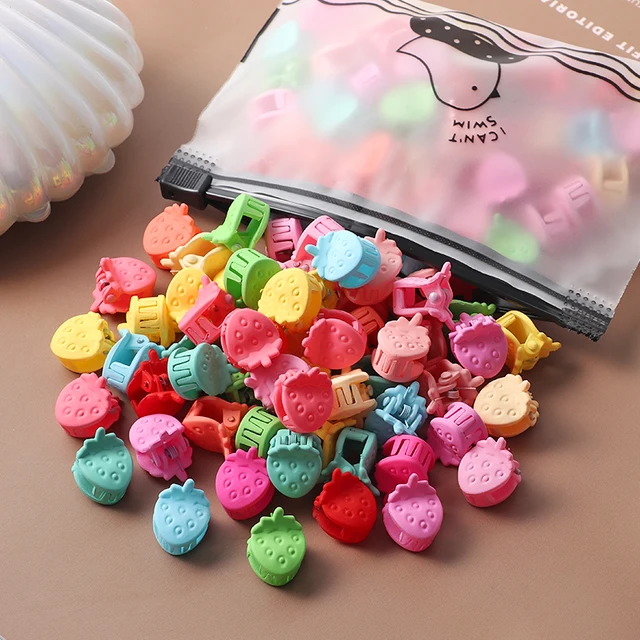 40Pcs Girls Colorful Hair Clips Flower Star Mickey Cute Small Hair Claws Kids Sweet Hairpins Cartoons Fashion Hair Accessories style-12