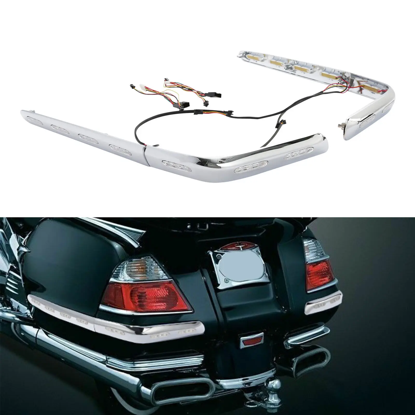 Saddlebag Trims LED Lights for Honda Goldwing 1800 GL1800 2001-2011 motorcycle led lights,motorcycle accessories