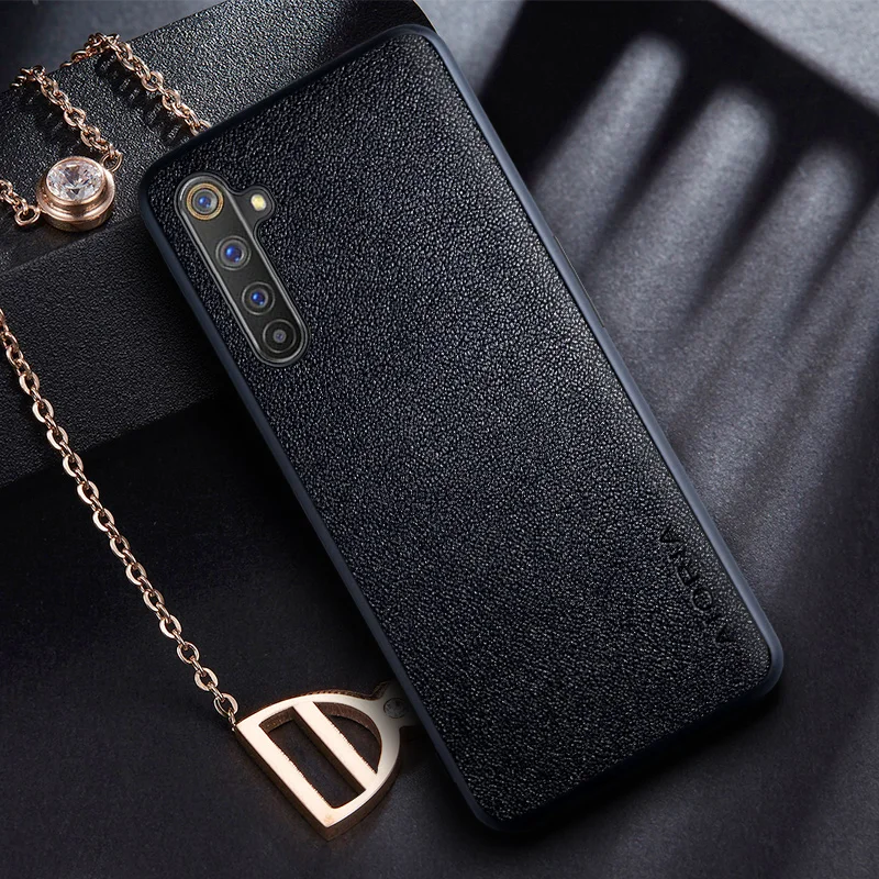 Retro Business Leather-Style Phone Case with Dual-Material Design