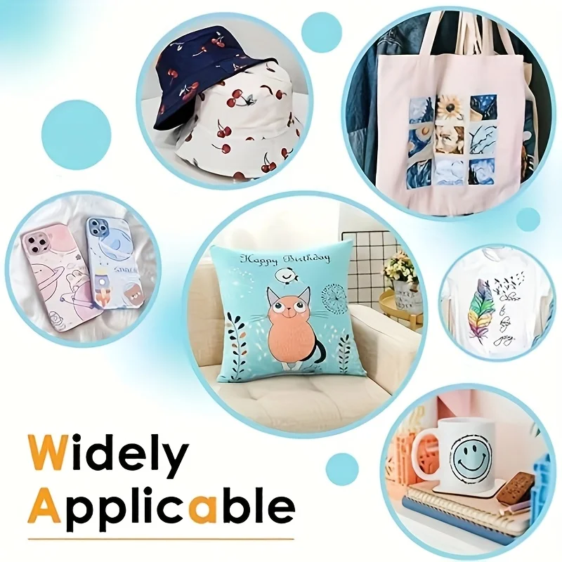 100매 A4 승화지, 머그컵, 티셔츠, 가벼운 원단 및 기타 승화용 재료에 사용 가능한 승화 잉크와 함께 사용, 125g