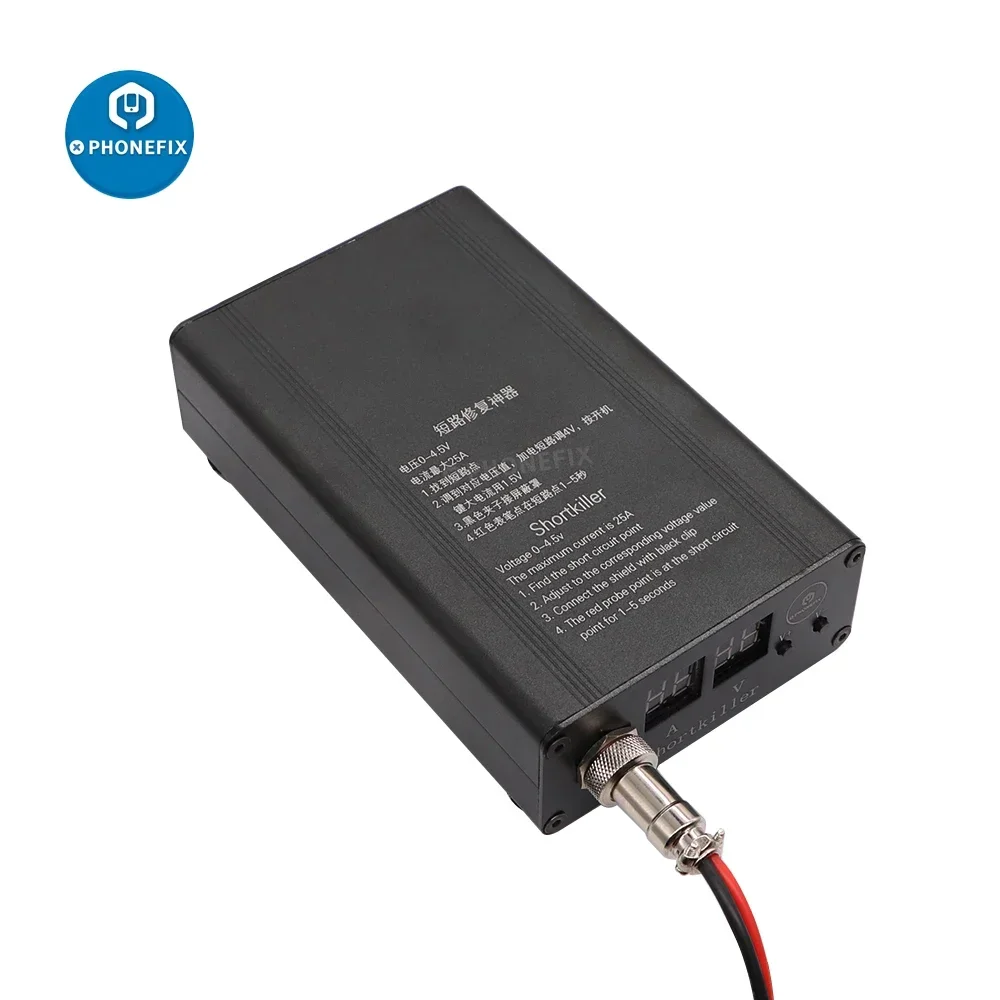 LCD 디스플레이가있는 HR1520 ShortKiller Pro 마더 보드 수리 도구 용 PCB 전화 단락 연소 감지 상자 15V 20A