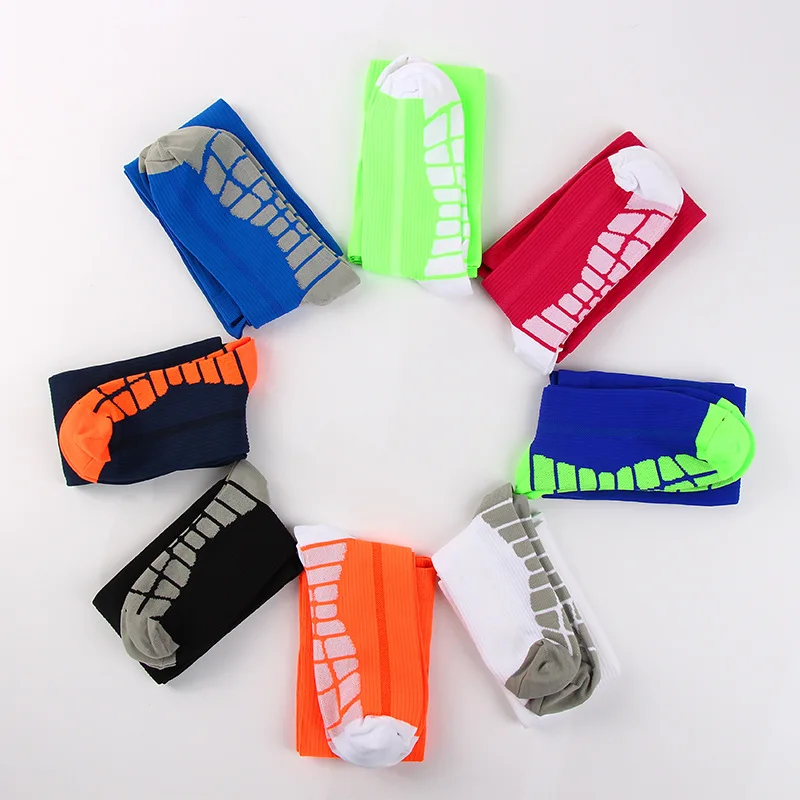 Compression Socks Sports Compression Socks Multicolor Gradient Stockings Men Women Performance Cycling Hockey Yoga Knee High