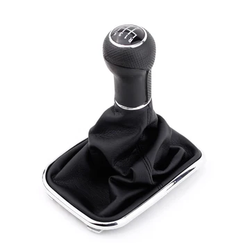 VW 골프 보라 제타 GTi MK4 1999 2000 2001 2002 2003 2004, 5 단 기어 시프트 노브, 게이터 부츠, PU 가죽, 신제품