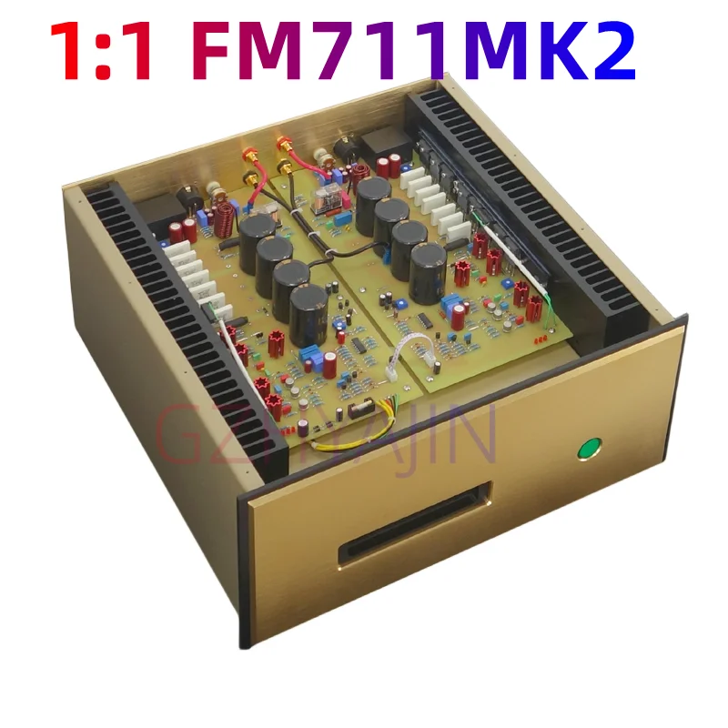 

1:1 Refer to Swiss famous machine FM711MK2 pure Category A rear power amplifier 2.0 500W balanced input FM711 power amplifier