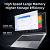 BYONE 14 Inch Low Price Laptop Intel Celeron N4000 8GB RAM 256GB 512GB SSD HD Screen Office Learning Portable Ultraslim Laptops 4