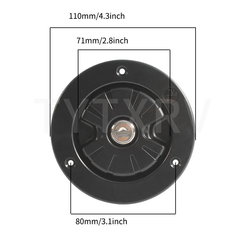 DREAMRV Trailer Parts Dustproof Anti-aging Dustproof Lockable Gravity Water Inlet RV accessories