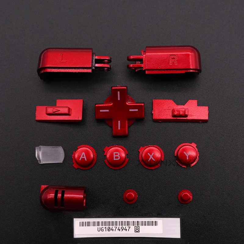 eXtremeRate Black Replacement Full Set Buttons for Nintendo