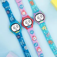 Montres enfants mignon rose numérique enfants montre pour garçons filles 30M étanche violet étudiant électronique montre-bracelet LED cadeaux 4