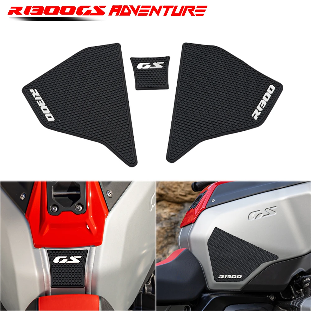 gas tank protector sticker motorcycle stickers motorcycle tank sticker tank grip traction pad motorcycle accessories For BMW R 1300 GS Adventure R1300GS ADV TROPHY Motorcycle Anti-Slip Kit Tank Traction Pad Sticker Protector