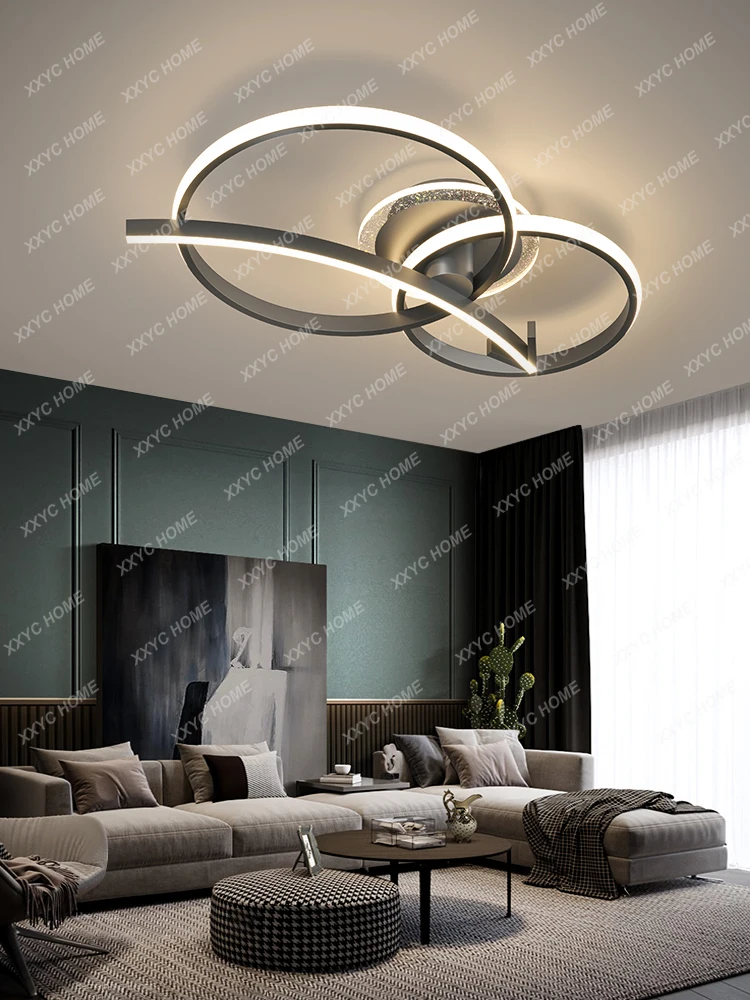 

Потолочная лампа для гостиной в скандинавском стиле, современный минималистичный светильник для спальни, столовой