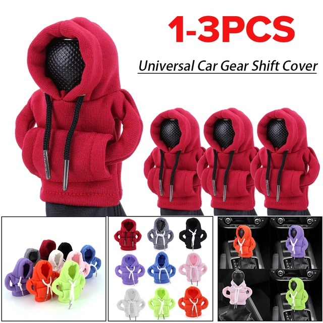 Hoodie Car Gear Shift Cover Fashion Gearshift Hoodie Car Gear Shift Knob  Cover Manual Handle Gear Sweatshirt Change Lever Cover - AliExpress