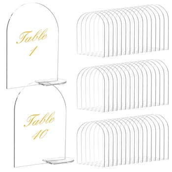 Clear Acrylic Arch Place Cards 1