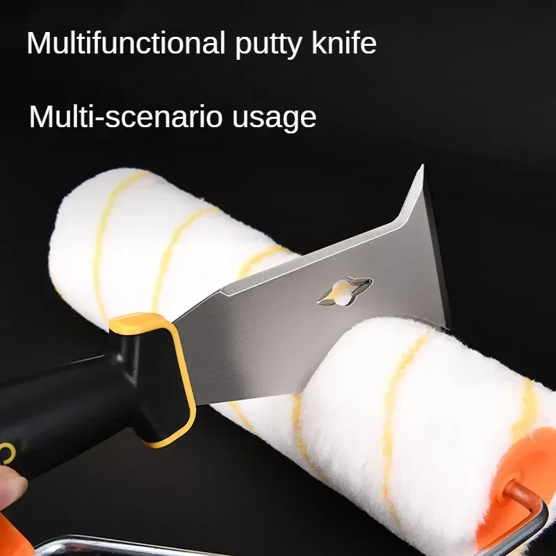Multifunctional Stainless Steel Paint Putty Scraper Tool Spackle Knife Caulk Removal Tool Painters Hand Dry Wall Tools DELI