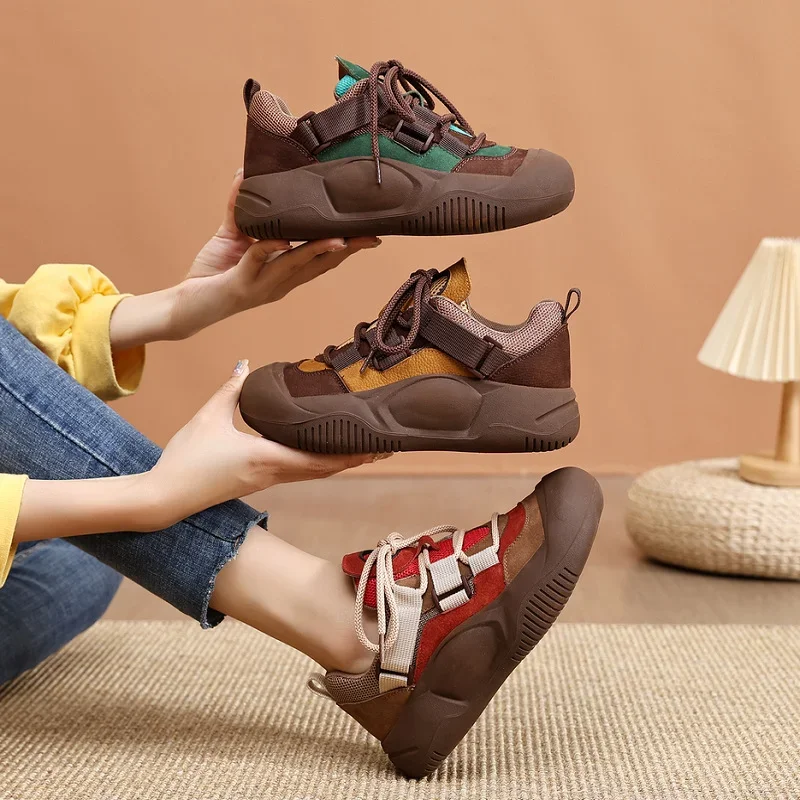 

Women Casual Platform Sneakers 2024 Autumn New Fashion Casual Shoes for Women Elevating Shoes Female Sport Shoes Running Shoes