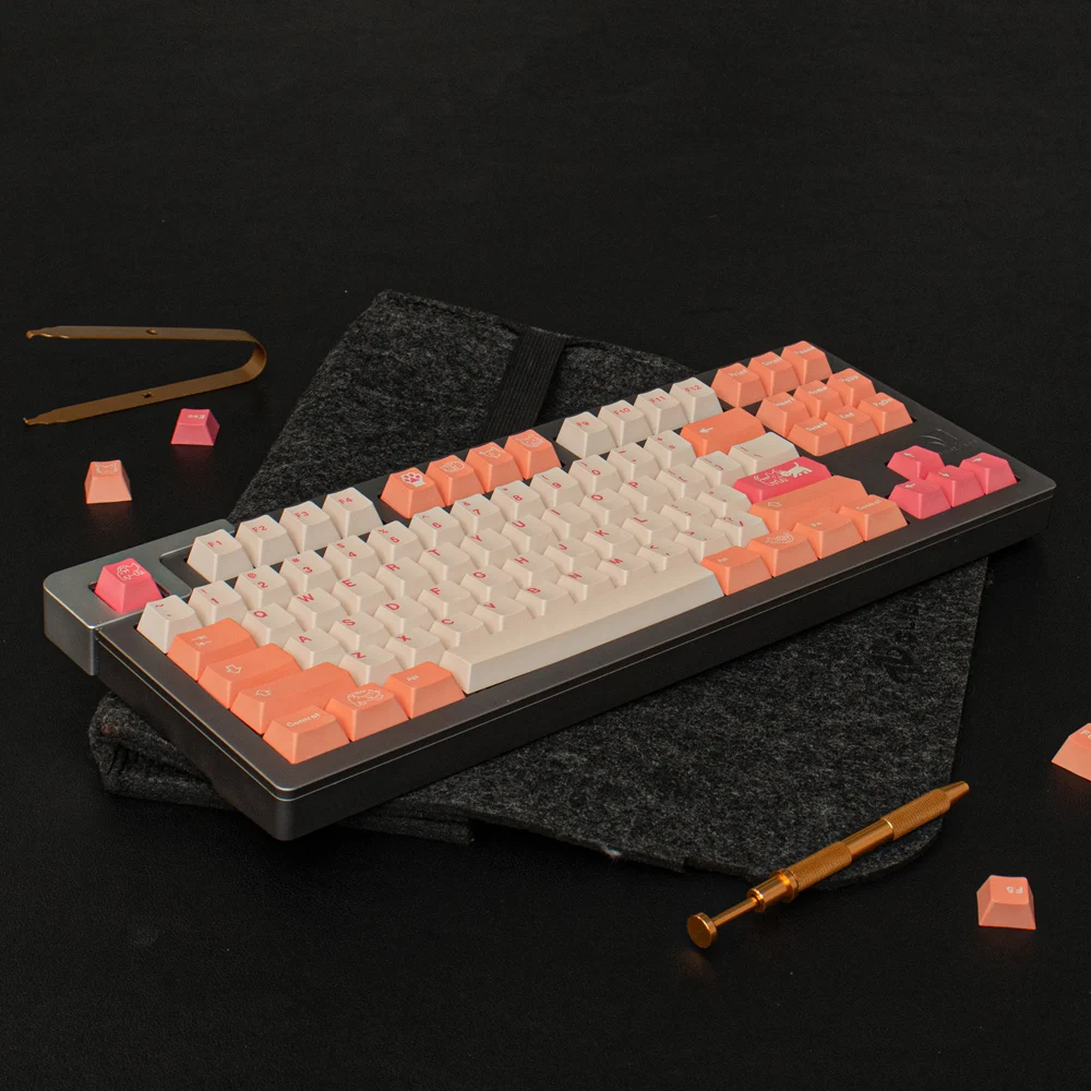 Perfil, DYE-SUB Keycap, Gaming Teclado Mecânico, Personalidade Inglês Personalizado, 64, 64