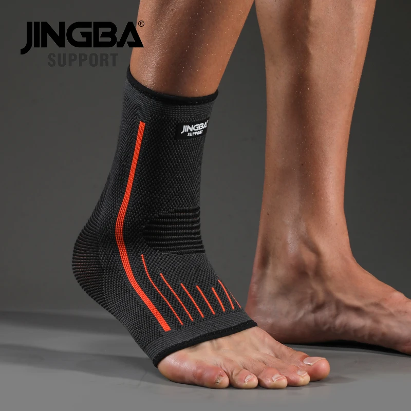 3D Compression Nylon Strap Belt Ankle Protector Football Ankle Support Basketball Brace Protective 1 PCS JINGBA SUPPORT ankle support
