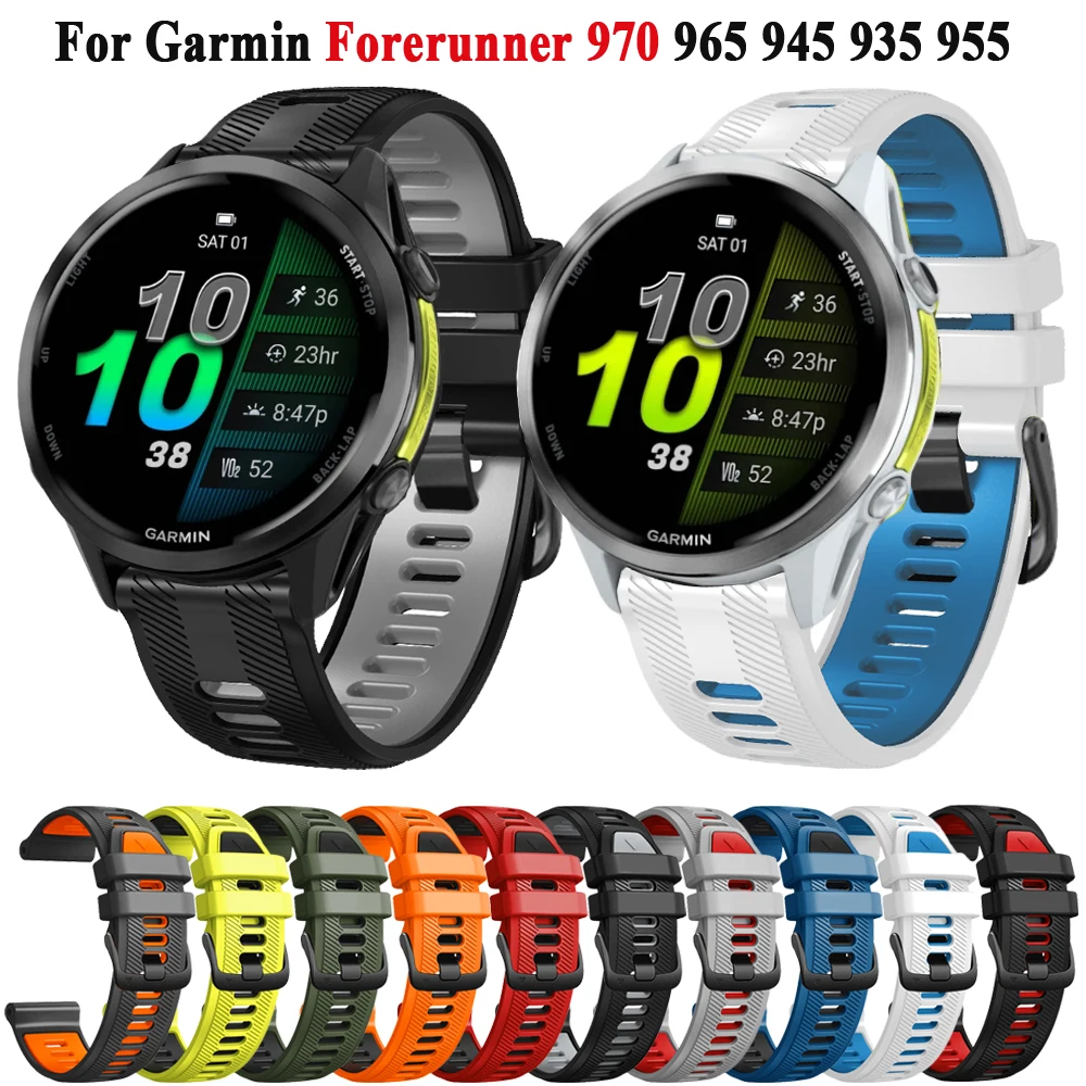 Sport Silicone Replacement Watch Band 22mm - Versatile Wristband Bracelet Correa