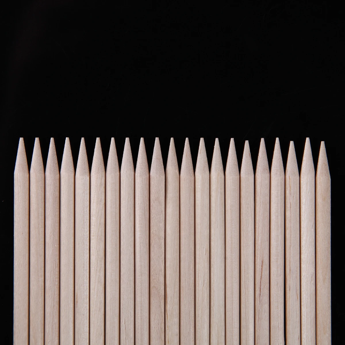 Monja 20 Pcs Nail Art Dual End Nail Care Angled Wood Stick UV Gel Polish Cleaning Cuticle Dead Skin Remover Pusher Manicure Tool
