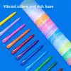 12/24/36/48Colors Plastic Plastic Crayon 12/24/36/48Colors Not Dirty Hands Colored Crayon Washable Erasable Wax Pencil Students 3