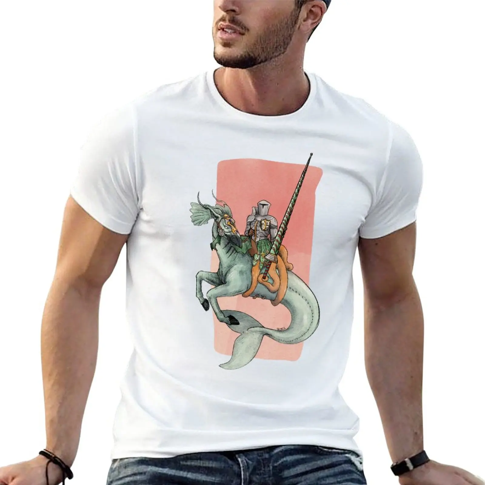 

New Octo knight T-Shirt t shirt man aesthetic clothes Short t-shirt boys white t shirts plain white t shirts men