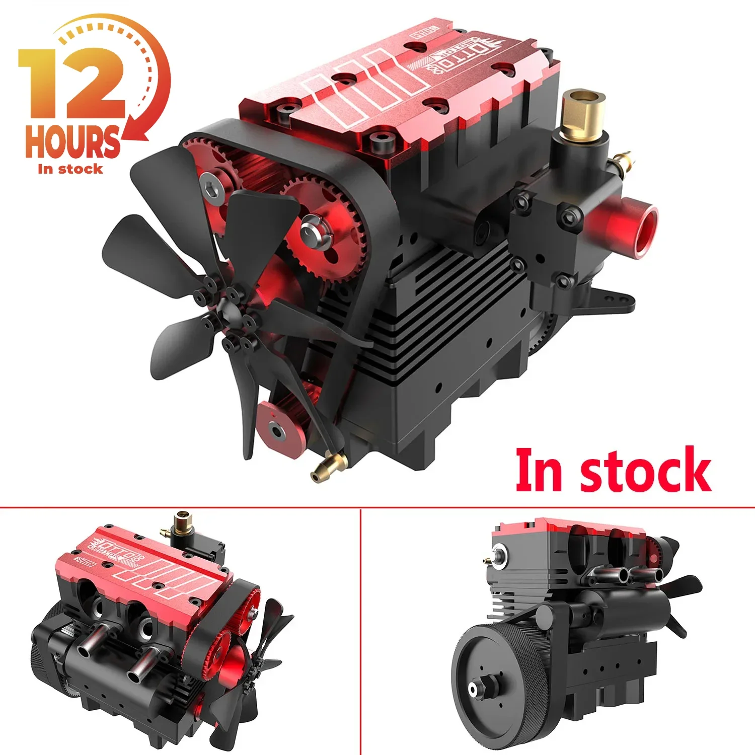 TOYAN FS L200AC Twin-cylinder Nitro Engine Model 7CC Four-stroke