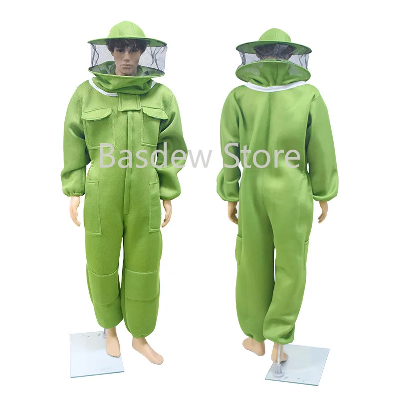 

Green 3d Breathable Mesh Bee Protective Clothing Anti-Bee Suit Full Set One-Piece Bee Coat Special Anti-Honey Bee Coat Clothing