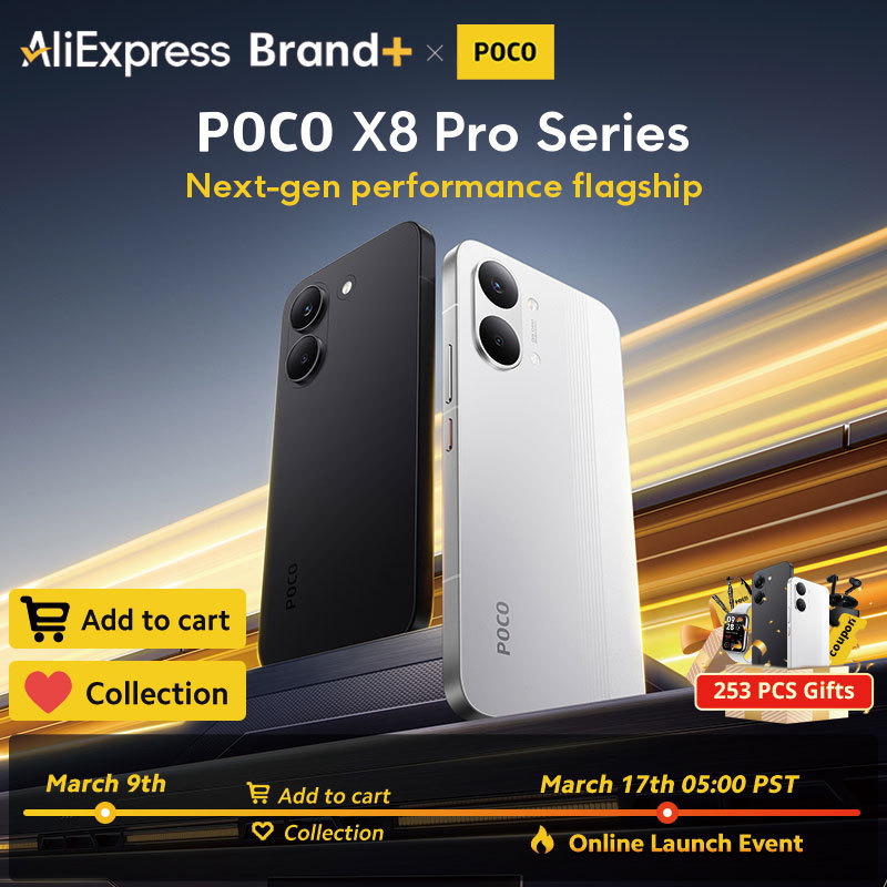 【World Premiere】Global Version POCO X8 Pro Smartphone Dimensity 8500-Ultra Launch Event Catch Up In March 17th 05:00 PST 