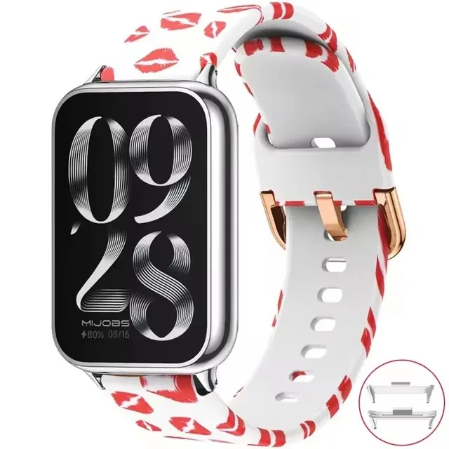 Enhanced Silicone Smartwatch Strap - Replacement Wristband Bracelet