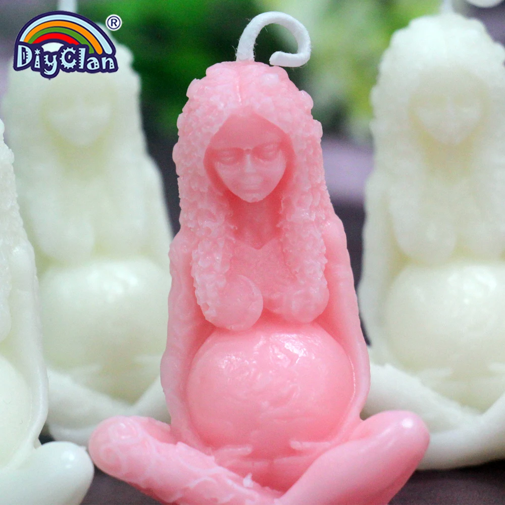 Gaia Goddess Earth Mother Model Scent Candles Soybean Wax Home Decoration Festival Atmosphere Highlighting Candles
