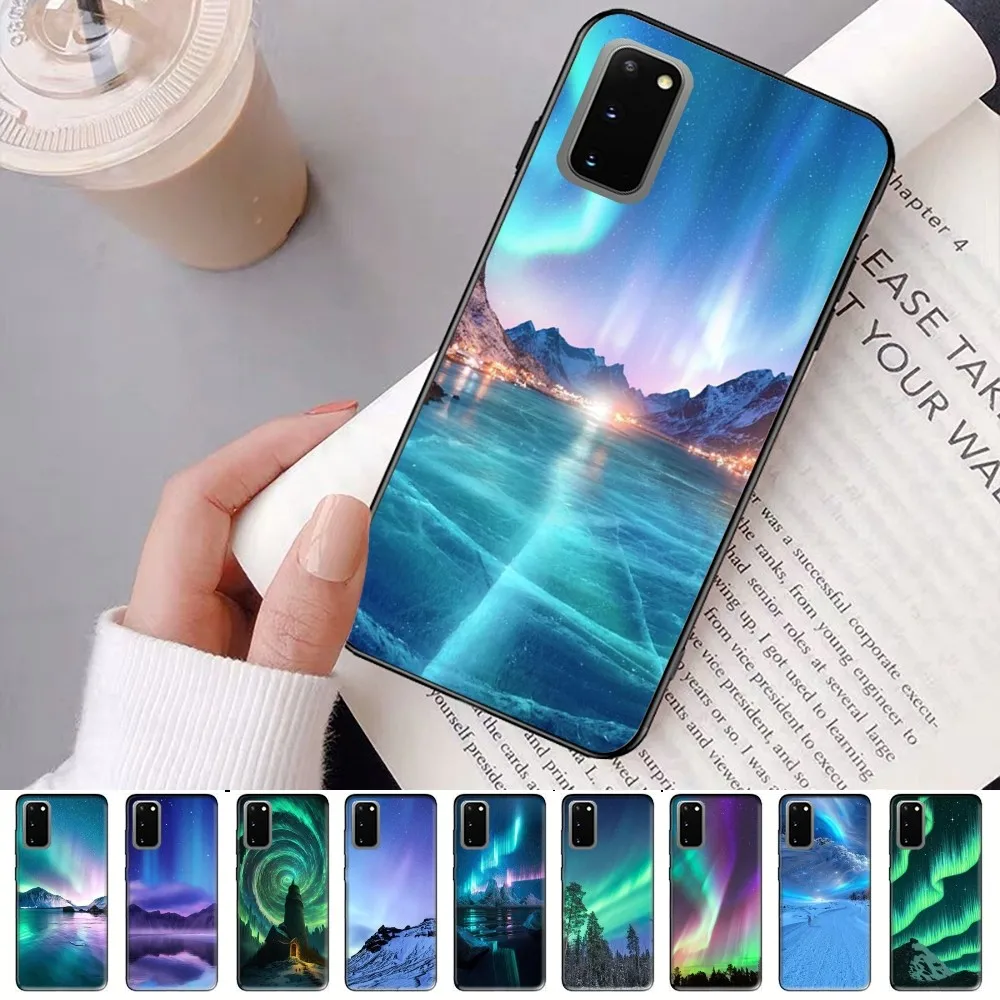 Custodia Per Telefono Arctic Polar Lights Per Samsung S 9 10 20 21 22 23 30 23Plus Lite Ultra Fe S10Lite Fundas