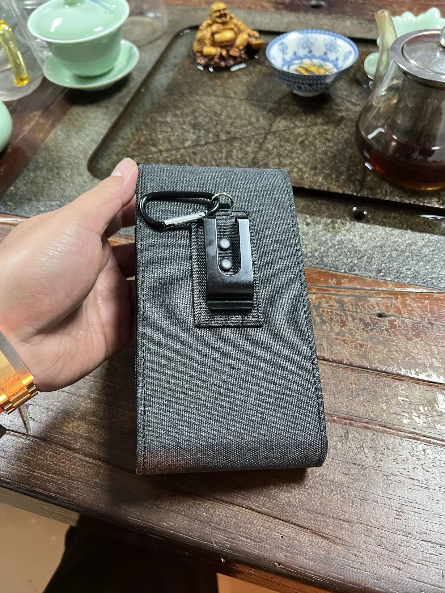 OPPO A2 Pro Find X6 Pro Reno11 Pro 옥스포드 천 지갑, 휴대폰 홀스터 플립 나일론 더블 백, 범용 보호 커버