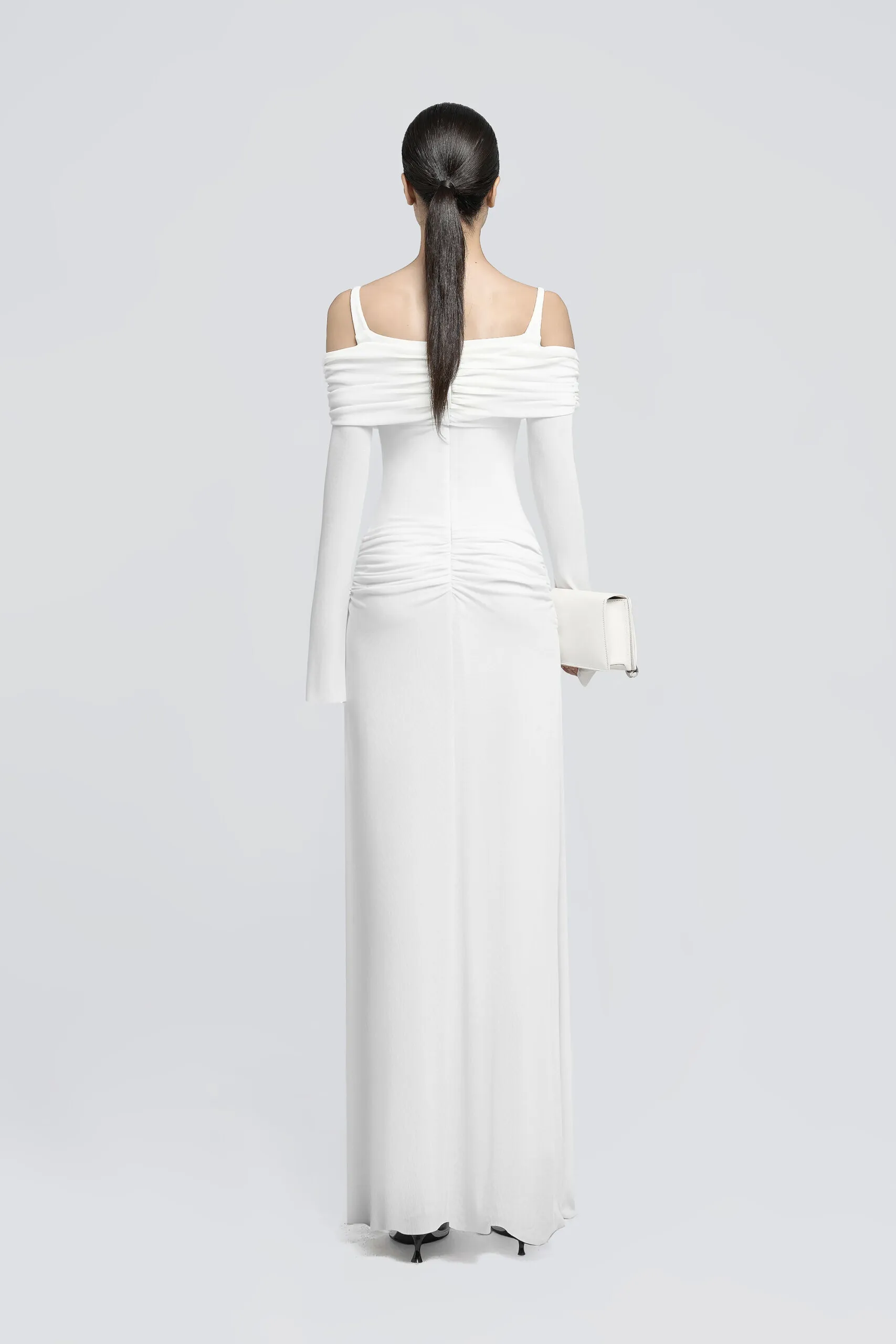 Elegant Long Sleeved Bodycon Party Evening Dress For Women Double Layered Tight Female Vestido Autumn New Clothing