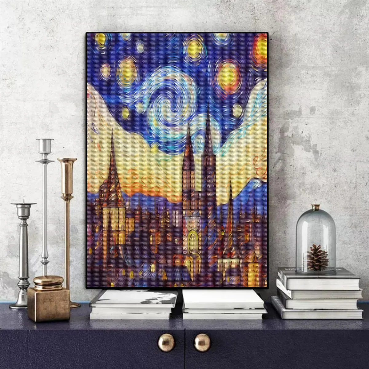 Description Picture 4 of itemRUOPOTY Diamond Painting Embroidery Sale Flowers Mosaic Cross Stitch Kits Abstract Sky Landscape For Home Decors Unique Gift