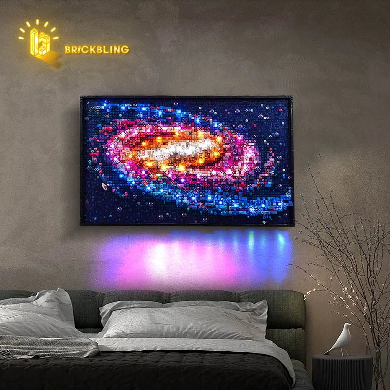 Модель со светодиодной подсветкой в виде кирпича 31212 подходит для подарка на Galaxy по Млечному Пути (только включая аксессуары для освещения)