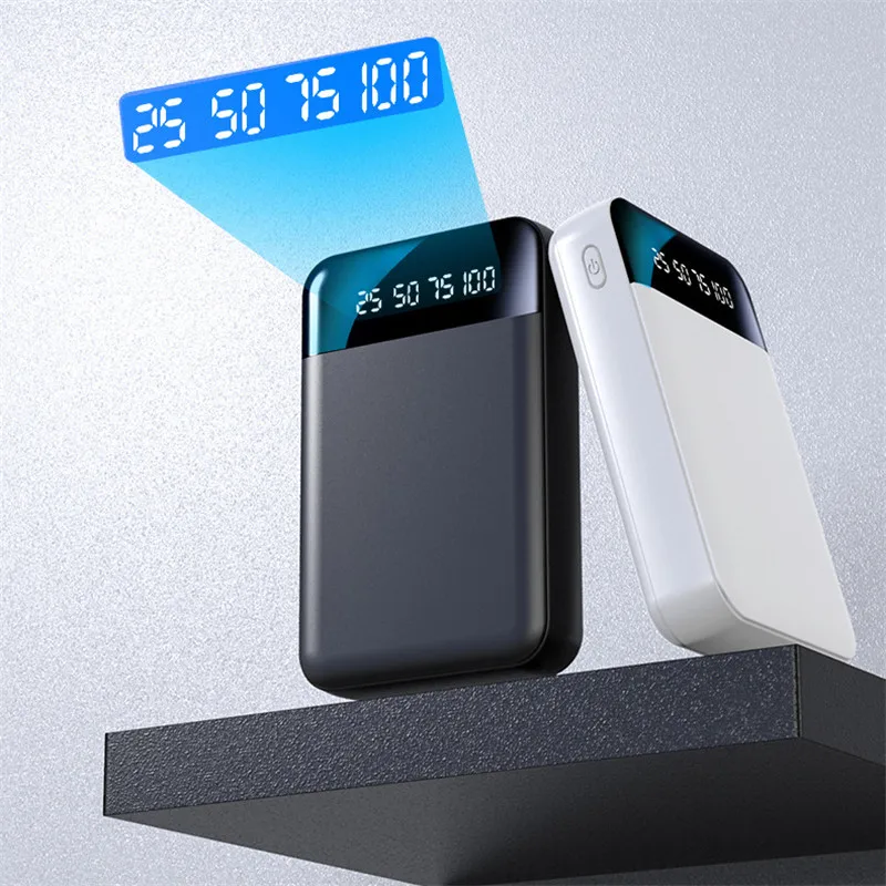 power bank power bank Mini Power Bank 50000mAh Portable External Battery Digital Display Fast Charging Mobilephone Charger for Xiaomi Samsung iPhone powerbanks